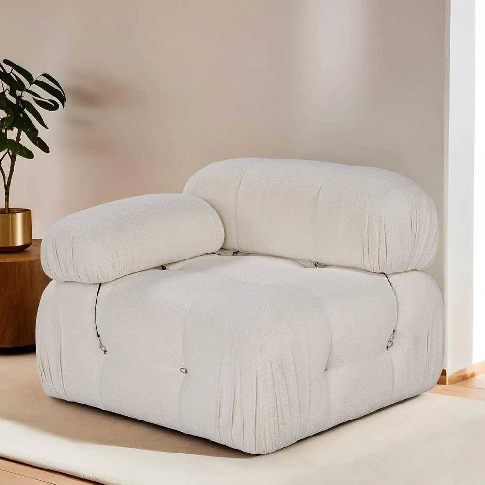 Eckmodul links für Bouclé-Sofa Bubble 1LB Aktion