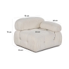 Eckmodul links für Stoffsofa Bubble 1L 