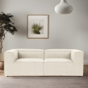 Sofa 2-Sitzer modern modular aus Leinen Fora 2 Angebot