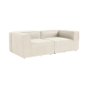 Sofa 2-Sitzer modern modular aus Leinen Fora 2 Verkauf