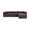 Sofamodul 4-Sitzer mit Fußhocker in Leinen Fora Angebot