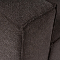 Sofamodul 4-Sitzer mit Fußhocker in Leinen Fora Modell