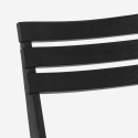 Stuhl klappbar platzsparend aus Polypropylen schwarz weiß für den Garten Closy Rabatte