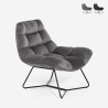 Sessel Wohnzimmer modern aus Samt Design Karu  Aktion