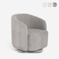 Sessel modern Stoff Bouclè Wohnzimmer drehbar Orav Aktion