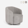 Sessel modern Stoff Bouclè Wohnzimmer drehbar Orav Aktion