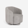 Sessel modern Stoff Bouclè Wohnzimmer drehbar Orav Rabatte