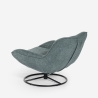 Sessel Wohnzimmer Büro modern drehbar aus Stoff Bouclé Konn Rabatte