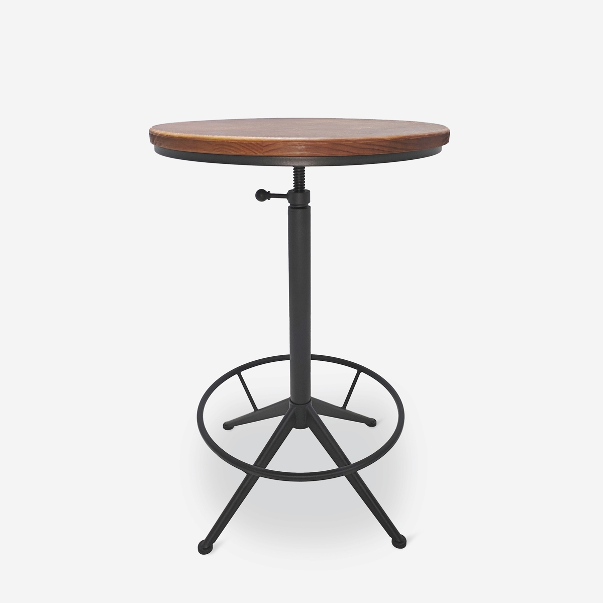 Tisch für Bar und Küche industriell Vintage hoch rund verstellbar Girus