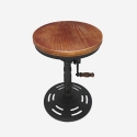 Barhocker mit Kurbel verstellbar im Vintage-Stil Zunor Verkauf