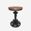 Barhocker mit Kurbel verstellbar im Vintage-Stil Zunor Angebot