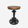 Barhocker mit Kurbel verstellbar im Vintage-Stil Zunor Angebot