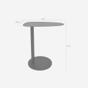 Beistelltisch fürs Wohnzimmer niedrig schwarz zeitgenössisches Design Javel Angebot