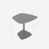 Beistelltisch fürs Wohnzimmer niedrig modern aus schwarzem Metall Dusk Angebot