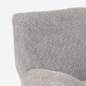 Sessel drehbar elegant aus Bouclé-Stoff fürs Wohnzimmer Büro Lehm Angebot
