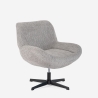 Sessel drehbar elegant aus Bouclé-Stoff fürs Wohnzimmer Büro Lehm Sales