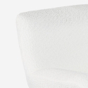 Sessel Wohnzimmer ergonomisch drehbar aus Bouclé mit Fußstütze Janes Preis