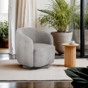 Sessel modern Stoff Bouclè Wohnzimmer drehbar Orav Verkauf