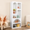 Moderne weiße Wandregal mit 5 Fächern H150cm Venus Sales