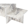 Moderner asymmetrischer Couchtisch mit 2 Ablagen Harmony Katalog