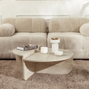 Asymmetrischer Couchtisch Design 90x60cm Orion Verkauf