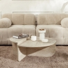Asymmetrischer Couchtisch Design 90x60cm Orion Verkauf