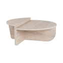 Asymmetrischer Couchtisch Design 90x60cm Orion Lagerbestand