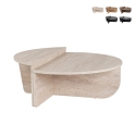 Asymmetrischer Couchtisch Design 90x60cm Orion Aktion