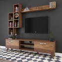 TV-Wohnwand mit Regal und offenen Fächern 180x35cm Mary Angebot