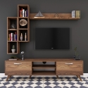 TV-Wohnwand mit Regal und offenen Fächern 180x35cm Mary Sales