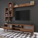 TV-Wohnwand mit Regal und offenen Fächern 180x35cm Mary Rabatte