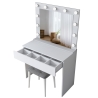 Mobile Schminktisch mit LED-Spiegel, Schublade und Hocker Tabs Katalog