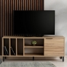 Moderner TV-Schrank 140 cm aus Holz mit Tür und 5 Fächern Bodegas Angebot