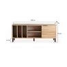 Moderner TV-Schrank 140 cm aus Holz mit Tür und 5 Fächern Bodegas Katalog