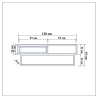 Moderner Couchtisch mit offenen Fach und Schublade aus Holz Dale Katalog