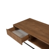 Moderner Couchtisch mit offenen Fach und Schublade aus Holz Dale Rabatte
