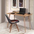 Moderne Büroschreibtisch aus Holz 120x60 cm natur Fabio Aktion