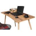 Moderne Büroschreibtisch aus Holz 120x60 cm natur Fabio Angebot
