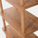 Moderne Holz-Bücherregal mit 5 Regalböden 80x168x28cm natur Gala Angebot