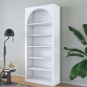 Weißes bogenförmiges Wandregal Curvy 180x31x80 cm mit 5 Regalböden Katalog