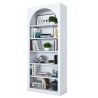 Weißes bogenförmiges Wandregal Curvy 180x31x80 cm mit 5 Regalböden Auswahl
