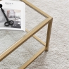 Moderner Couchtisch 90x60cm aus Metall und Glas Astro Katalog