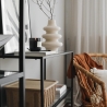 Moderne Eingangs-Konsole aus Metall und Glas mit 3 Ablagen 100x30x85cm Lola Modell