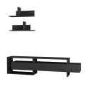 Moderner TV-Schrank 180cm mit Türen und 2 Wandregalen Gara Sales