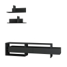 Moderner TV-Schrank 180cm mit Türen und 2 Wandregalen Gara Sales