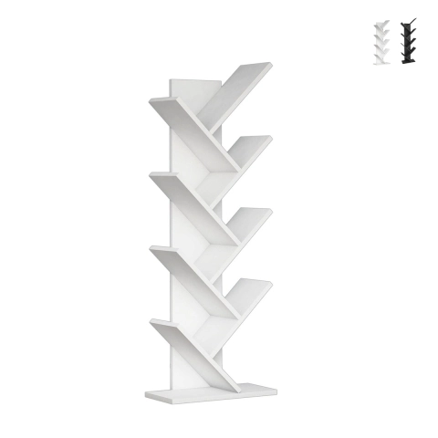 Moderne Standregal h128cm mit 7 schrägen Fächern Hitty Aktion
