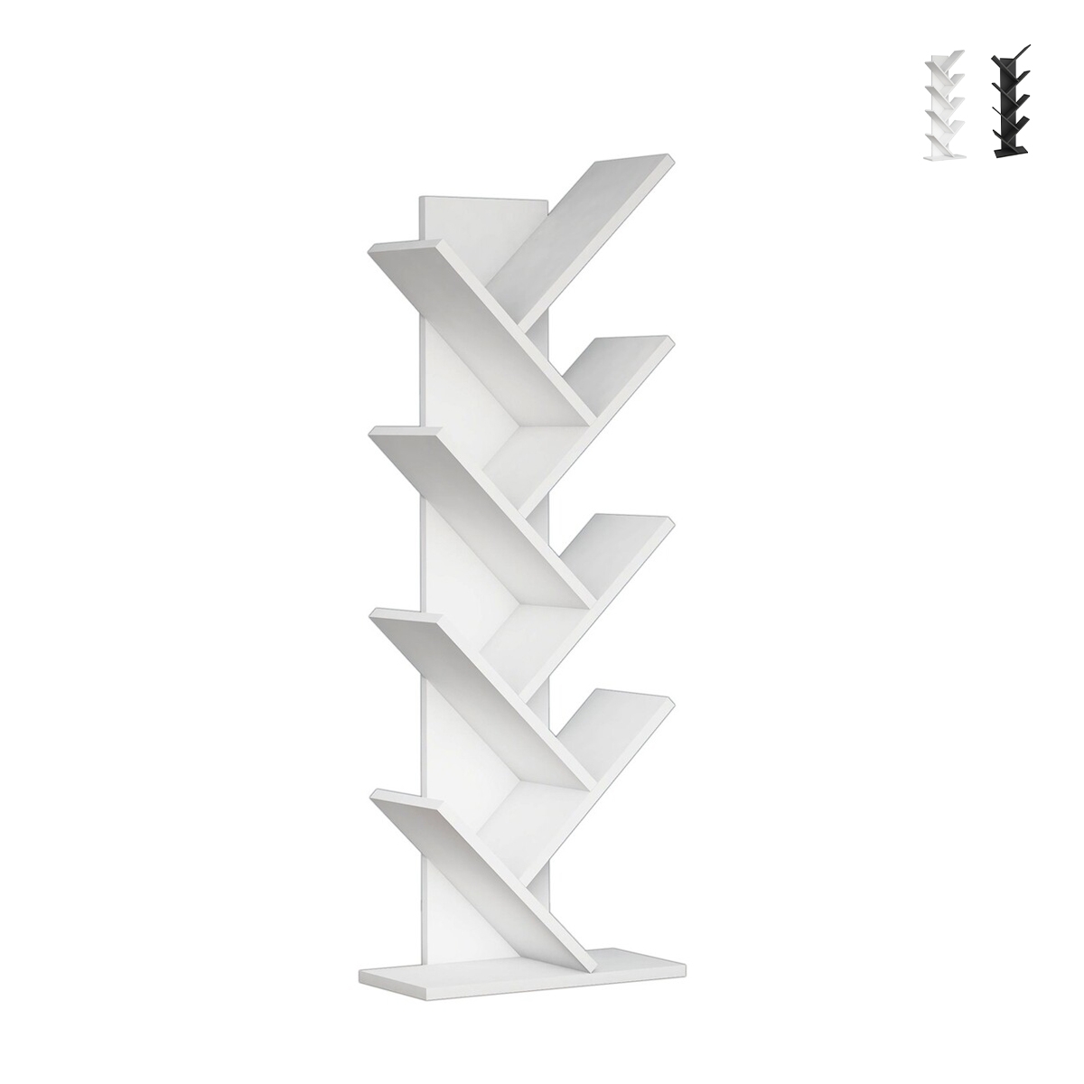 Moderne Standregal h128cm mit 7 schrägen Fächern Hitty Aktion