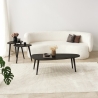 Moderner ovaler asymmetrischer Holzcouchtisch 115x50cm Sweet Katalog