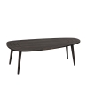 Moderner ovaler asymmetrischer Holzcouchtisch 115x50cm Sweet Eigenschaften