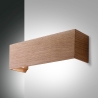 Wandleuchte LED modern rechteckig aus Holz Badia-P Angebot